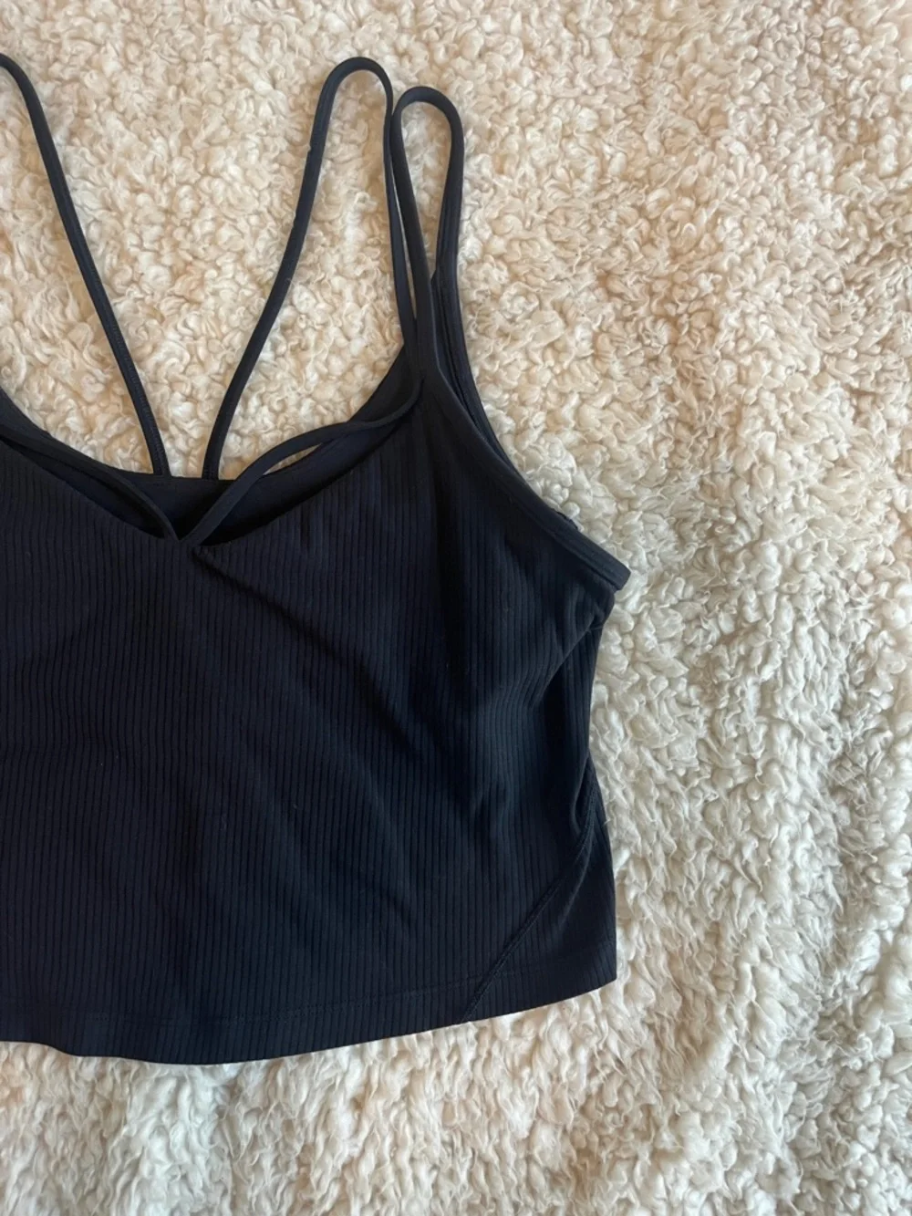 Lululemon athletica align Strappy Ribbed Tank in Black Size 12 - Picture 3 of 6